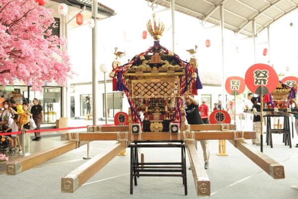 会場に展示されたお神輿