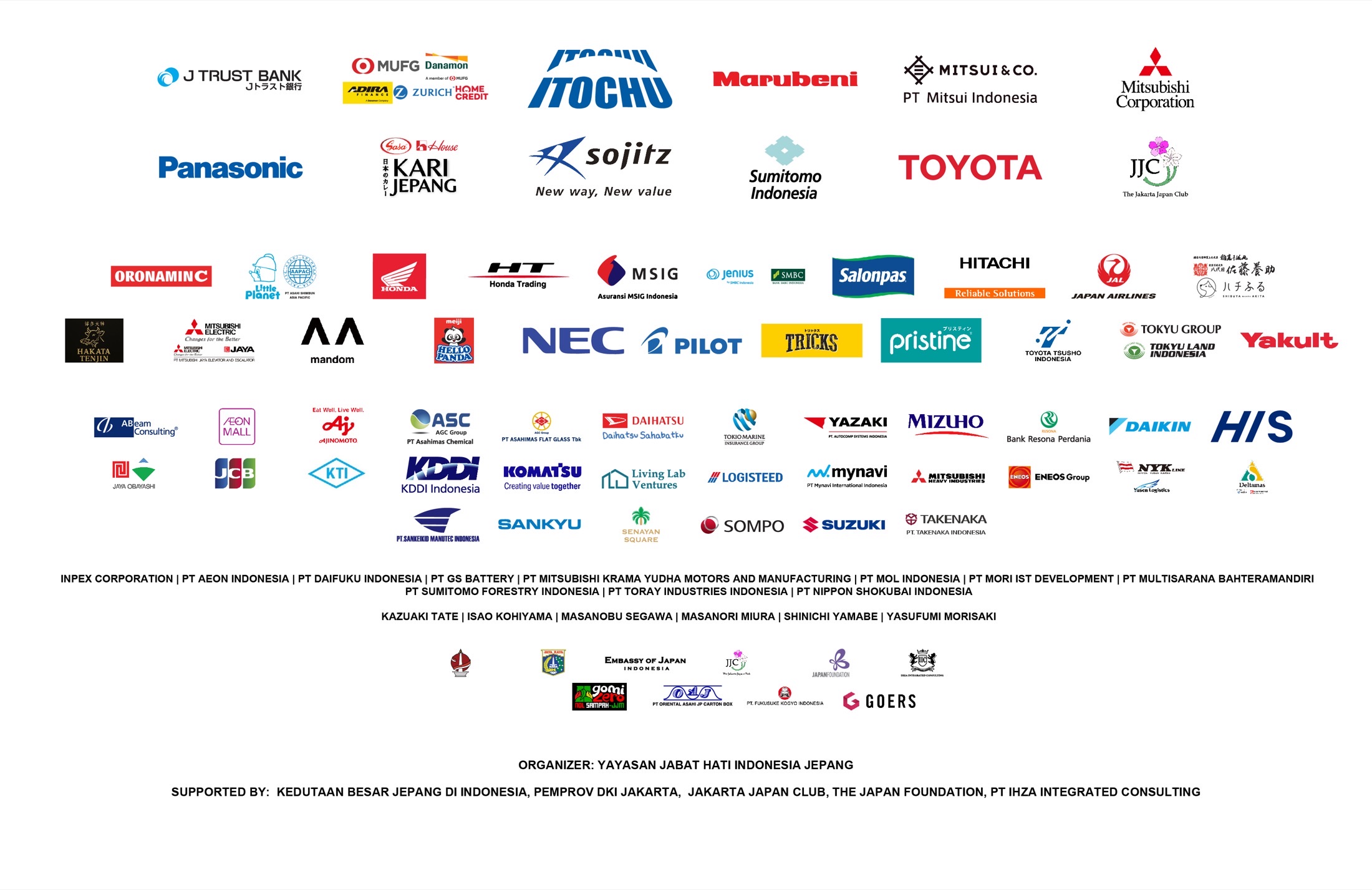 Papan sponsor & mitra Jak-Japan Matsuri 2025